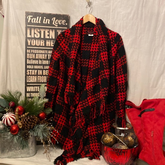 Simon Chang Sweaters - Simon Chang wrap style coat in size 8 (medium)